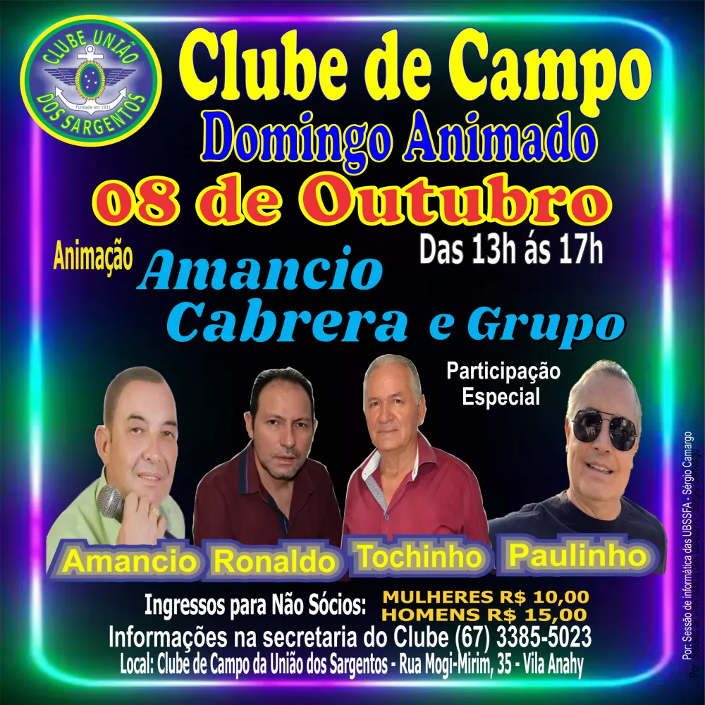 Domingo Animado no Clube de Campo 08/10/2023